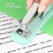Green Office Desktop Stapler, 80 Staples, 20 Sheet Capacity, Vibrant Style